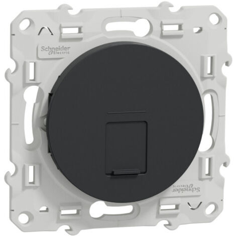 Prise RJ45 grade 3 cat.6 STP anthracite Schneider Odace (1/5)