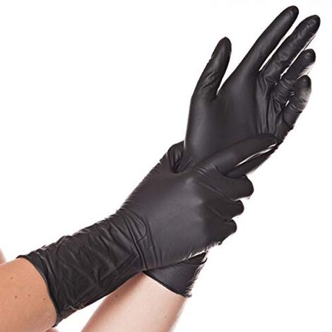 Hygostar nitrile glove SAFE LIGHT, blue, size M, powder free