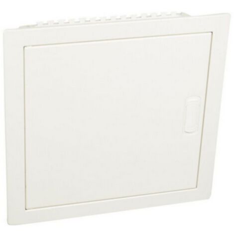 Legrand – Coffret modulaire encastré 1 rangée 12+2 modules – Porte métal extra plate blanche – Pour cloisons sèches – Entraxe 125mm (1/2)
