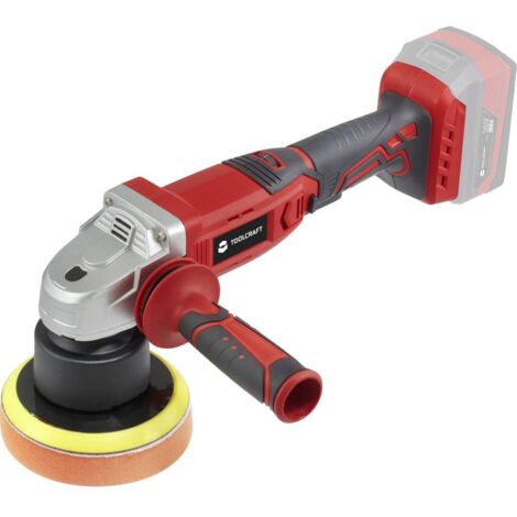 Toolcraft – Polisseuse sans fil 20V TO7492719 – Vitesse 3000-6000 tr/min – Disque 125 mm pour surfaces variées – Moteur performant