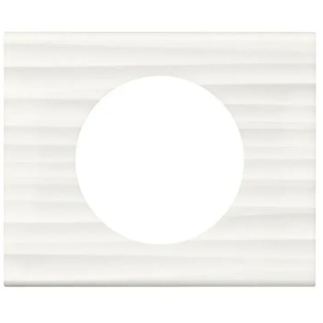 LEGRAND CÉLIANE PLAQUE MATIÈRES SIMPLE CORIAN CANNELÉ - 069011 (1/4)