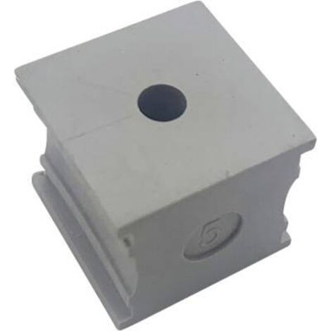 TRU COMPONENTS KT 5 PASSE-FILS FENDU Ø MAX. DES BORNES 6 MM ELASTOMÈRE GRIS 1 PC(S) TC-10329220 (1/3)