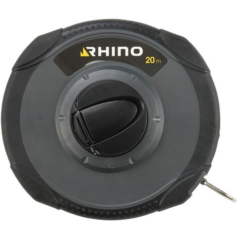 RHINO - MÈTRES D'ARPENTEUR MÈTRES À RUBAN 20M - DÉCAMÈTRE MESURE LONGUE - MÈTRE RUBAN (EN FIBRE DE VERRE) - BOITE ANTICHOC AVE (1/5)