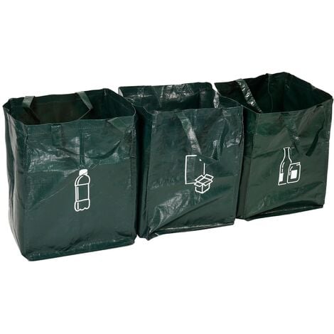 Trier ses déchets : Lot de 3 sacs de tri sélectif - 9,81 €