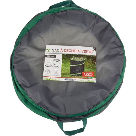 Poubelle Jardin Robuste Sac à Déchets De Jardin 160L Greengers, 3 Poignées, Autostable, Résistant Aux UV, ø47 X H92cm Greengers Sac Poignées Poubelle Jardin Robuste Sac à Déchets De Jardin 160L Greengers, 3 Poignées, Autostable, Résistant Aux UV, ø47 X H92cm Greengers Sac Poignées