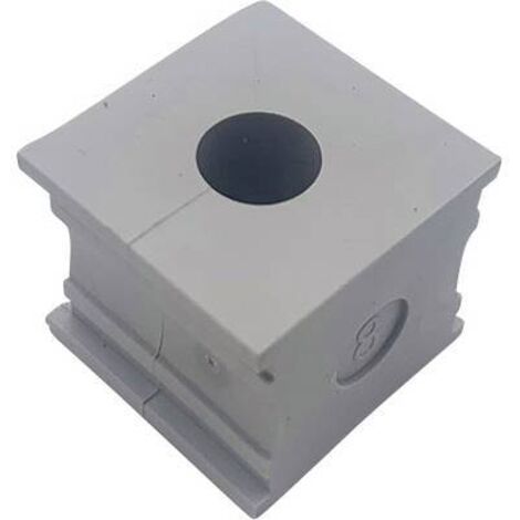 TRU COMPONENTS KT 8 PASSE-FILS FENDU Ø MAX. DES BORNES 9 MM ELASTOMÈRE GRIS 1 PC(S) TC-10329232 (1/3)