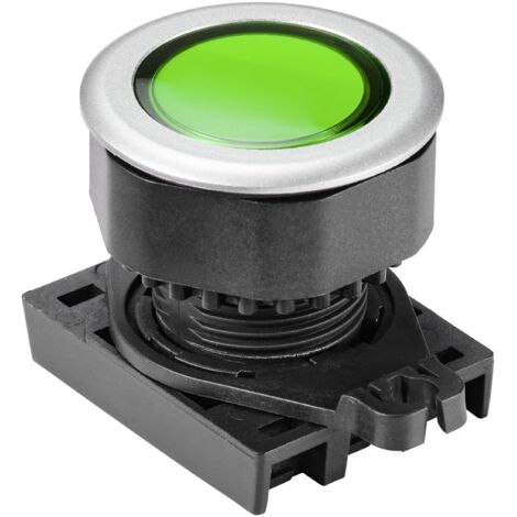 TRU COMPONENTS TC-10343976 S3PFU-P3G Bouton-poussoir bouton vert (transparent) 1 pc(s) S630012 (1/2)