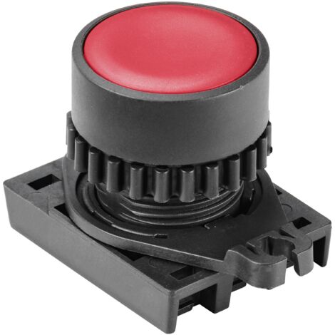 TRU COMPONENTS TC-10344008 S2PR-P1R Bouton-poussoir rond rouge 1 pc(s) S687752 (1/2)