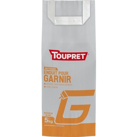 ENDUIT POUR GARNIR POUDRE G CHANTIER TOUPRET 5KG BCEGAR05