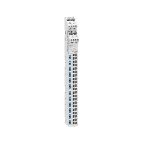 Schneider Electric – Répartiteur vertical 33 points de connexion 125 à 250/440 V – Type de port connectique : 33 – SKU SCHA9XPK707 (1/5)