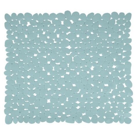 MSV 140886 GALETS TAPIS DE DOUCHE PVC GRIS 53 X 53 X 0,1 CM