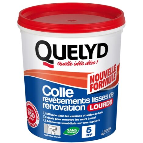 QUELYD COLLE REVÊTEMENTS LISSES DE RÉNOVATION LOURDS - PÂTE - POT DE 1 KG 30610286