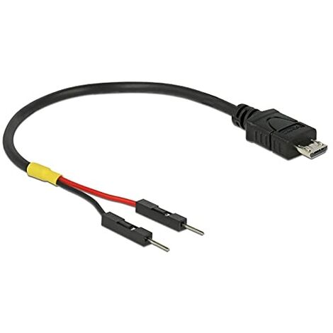 DeLOCK Delock 85406 - 0,1 m - Micro-USB B - Noir (1/4)
