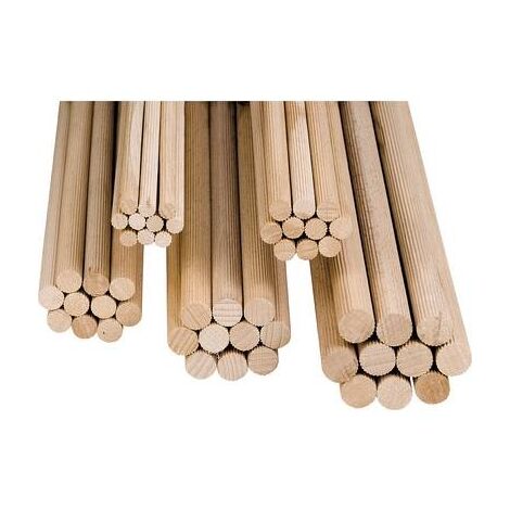 Cheville à bois 28016 – Longueur 1 m – Diamètre 16 mm – Fixation solide pour bois dur et teck – KWB