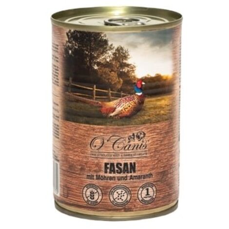 O''CANIS EXLUSIVES BOÎTE MENU FAISAN VIANDE AVEC LIVRE DE BLÉ ET LA CAROTTE 400 G O'CANIS (1/2)