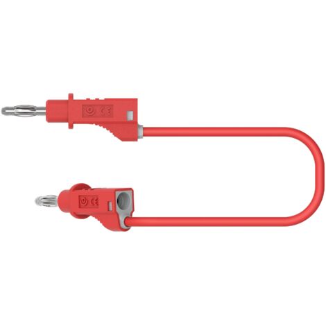 Electro PJP 2110-CD1-50R Cordon de mesure banane mâle banane mâle 50 cm rouge 1 pc(s) D357712 (1/3)