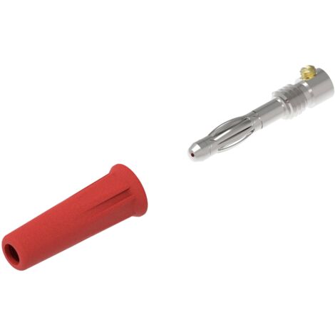 ELECTRO PJP 1060-C-CD1-R FICHE BANANE MÂLE, DROIT Ø DE LA BROCHE: 4 MM ROUGE 1 PC(S) (1/2)