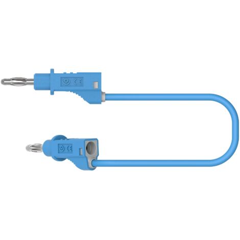 CORDON DE MESURE ELECTRO PJP 2110-CD1-50BL [BANANE MÂLE - BANANE MÂLE] 50 CM BLEU 1 PC(S) (1/3)