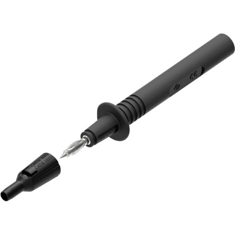 Pointe de touche Electro PJP 404-IEC-CD1-N femelle 4 mm CAT III 1000 V noir 1 pc(s) D357062 (1/2)