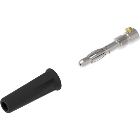 Electro PJP 1060-C-CD1-N Fiche banane mâle, droit Ø de la broche: 4 mm noir 1 pc(s) D390362 (1/2)
