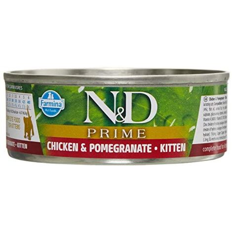 N&D CAT PRIME CHICKEN & POMEGRANATE KITTEN 70 GR FARMINA NATURAL ...