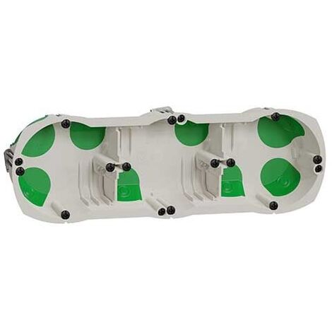 Boîte étanche 3 postes entraxe 71 mm, Ø 67 mm, profondeur 40 mm - Schneider Electric