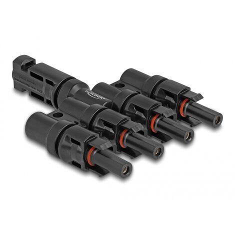 DELOCK 60026 CHANGEUR DE GENRE DE CÂBLE 1 X DL4 4 X DL4 NOIR (1/4)