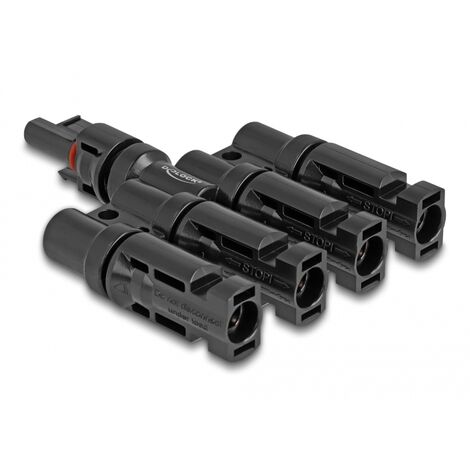 DELOCK 60027 CHANGEUR DE GENRE DE CÂBLE 1 X DL4 4 X DL4 NOIR (1/4)