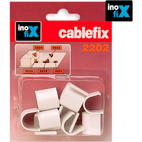 INOFIX - ACCESSOIRES DROITS POUR CABLEFIX 2202 BLANC 3221-2- (1/2)