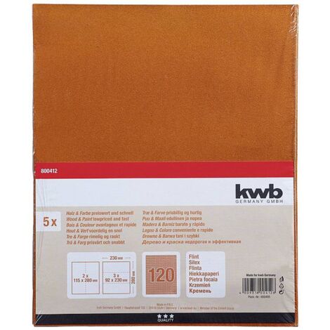 Lot de 5 feuilles abrasives DEXTER, 230 x 280 mm grains 80 | Leroy Merlin Lot de 5 feuilles abrasives DEXTER, 230 x 280 mm grains 80 | Leroy Merlin