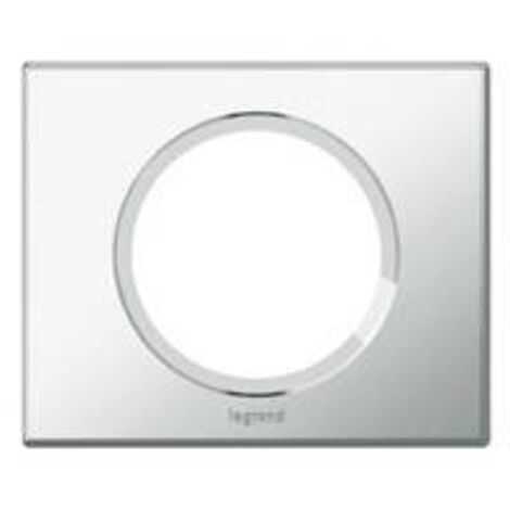 LEGRAND CÉLIANE PLAQUE MATIÈRES SIMPLE VERRE MIROIR - 069121 (1/2)
