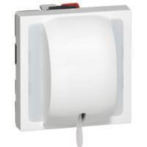 Legrand – Interrupteur va et vient à tirage 10AX 250V – Connexion rapide sans outil – 1 module avec voyant – Thermoplastique blanc