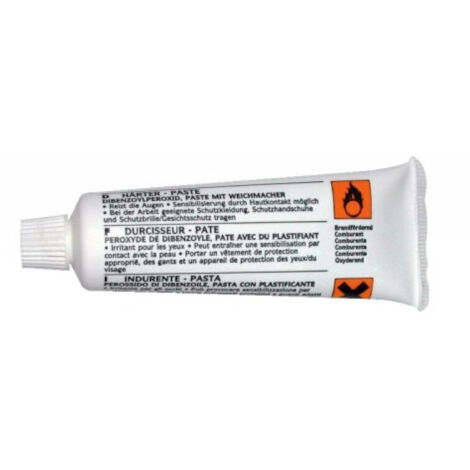 Sinto – Durcisseur blanc pour mastics polyester 50 ml – 30038 – Réparation solide et durable – Séchage rapide pour tous types de mastics