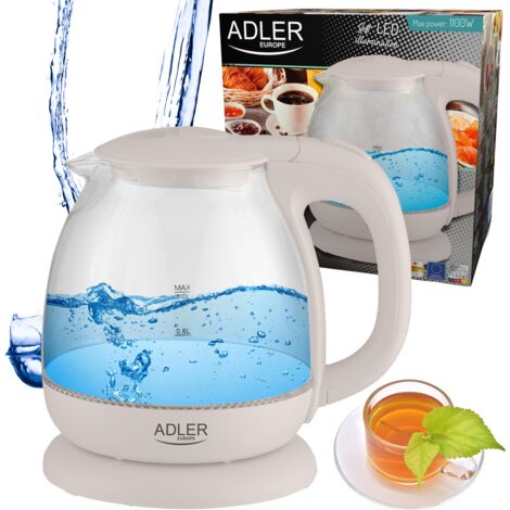 Adler AD 1283C Bouilloire Électrique Crème 1100W 1L (1/5)