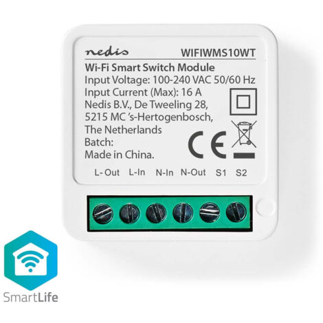 NEDIS SMARTLIFE WIFI SWITCH, 3680W WIFIWMS10WT (1/5)