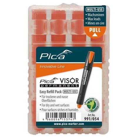 PICA VISOR MINES PERMANENT, ORANGE, VISOR