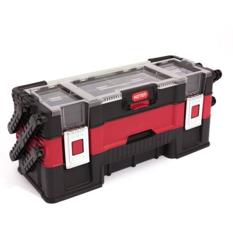 Boîte à outils cantilever trio 53,5 x 20 x 23 cm – Capacité 20 kg – Pour rangement outils professionnels – Matériau résistant aux chocs – Tresice France (1/5)