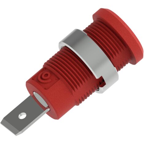 ELECTRO PJP 3266-C-CD1-R DOUILLE DE SÉCURITÉ Ø DE LA BROCHE: 4 MM ROUGE 1 PC(S) (1/2)