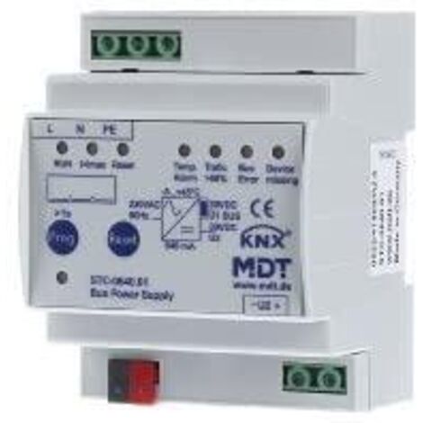 ALIMENTATION BUS AVEC FONCTION DE DIAGNOSTIC, 640MA POUR KNX MAISONS ET BATIMENTS INTELLIGENTS AU. MDT STC-0640.01