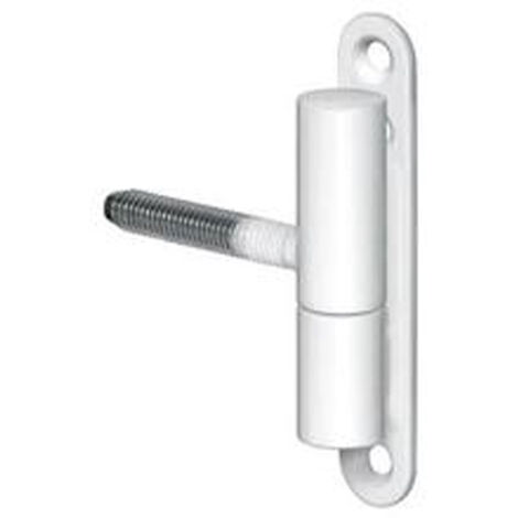 Monin – Paumelle fiche pour meuble époxy blanc 68mm x 13mm – Acier haute résistance – Protection contre corrosion – Installation simplifiée (1/4)