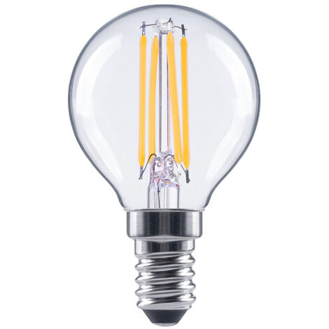 AMPOULE FILAMENT À LED, E14, 470LM REMPL. 40W, AMP. GOUTTE, BLC CHD XAVAX (1/4)