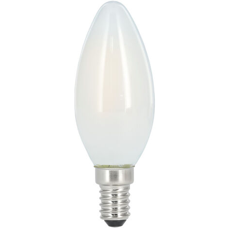 AMPOULE FILAMENT LED, E14, 470LM REMP. 40W, AMP. BOUGIE, MATE, BLC CHD XAVAX (1/5)