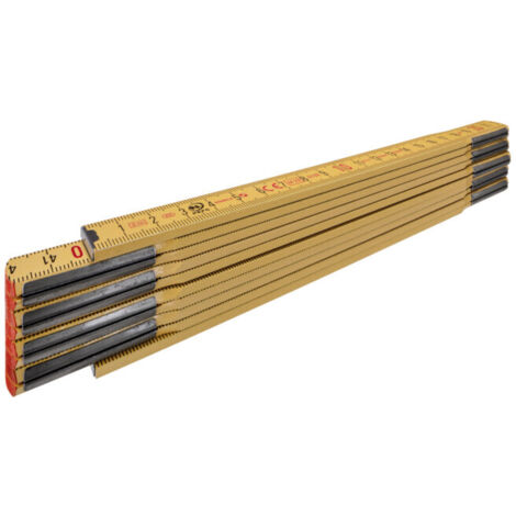 STABILA OUTILS DE MESURE GUSTAV ULLRICH GMBH SERIE607 RÈGLE PLIANTE EN BOIS L .2 M RÉSISTANT AUX INTEMPÉRIES STABILA GENAUIGK. I