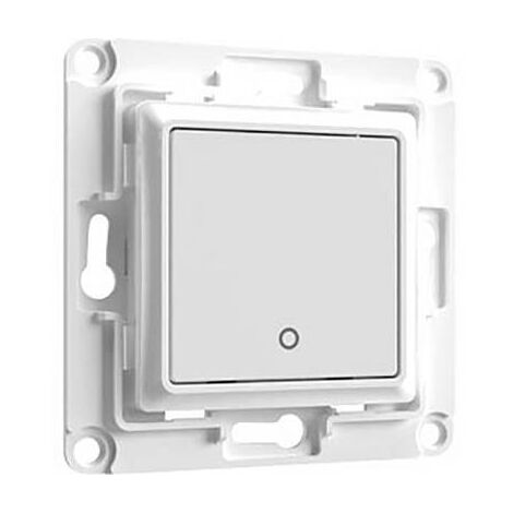 Interrupteur mural connecté 1 bouton – Compatible avec Shelly 1 et 1PM – Installation rapide dans espaces réduits – Blanc 70x70mm (1/5)