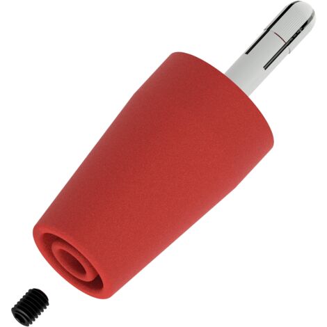ELECTRO PJP 3300-IEC-CD1-R ADAPTATEUR FEMELLE DROIT Ø DE LA BROCHE: 4 MM ROUGE 1 PC(S) (1/2)