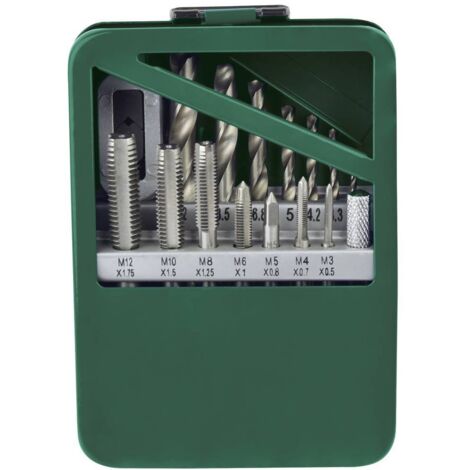 Brüder Mannesmann M53215 Insert fileté 15 pièces M3, M4, M5, M6, M8, M10, M12 (1/5)