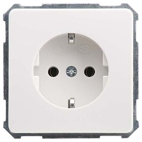 Elso Steckdoseneinsatz – Schutzkontakt, 16 A, 250 V, Perlweiß, Für Unterputz