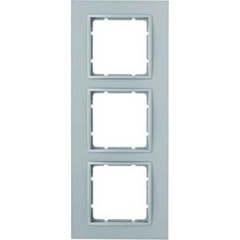 BERKER 10136424 PLAQUE DE COMMUTATION ET OBTURATEUR ALUMINIUM (1/2)
