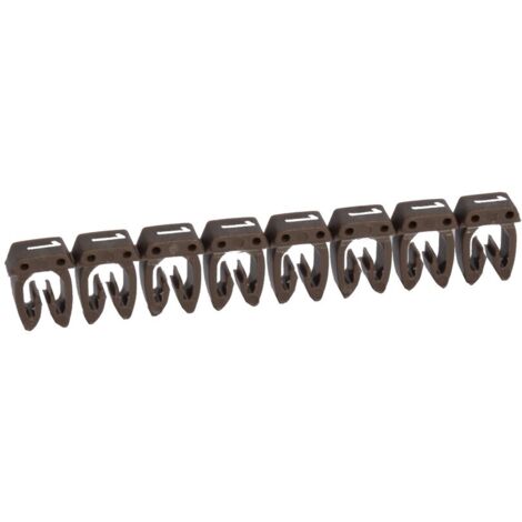 LEGRAND 038211 CAB 3 REPÈRE POUR BLOCS DE JONCTION ET FILERIE AVEC, 0.5MM² À 1.5MM², CHIFFRE 1, BRUN (1/5)