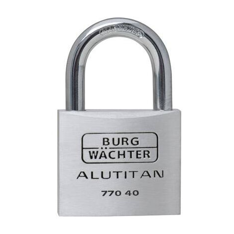 BURG WÄCHTER 36061 CADENAS 40.00 MM FERMETURE DIFFÉRENTE ALUMINIUM AVEC SERRURE À CLÉ (1/2)